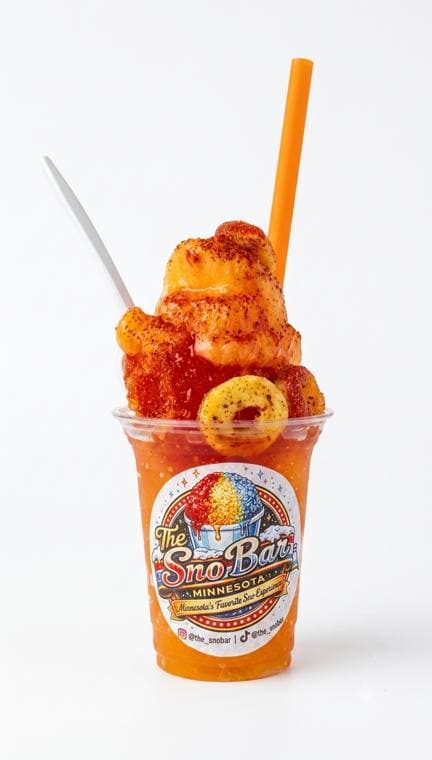 A mango Sno Globe