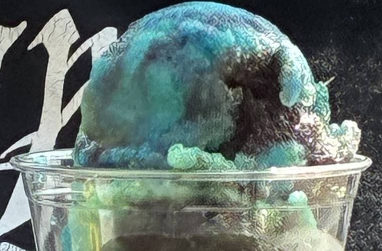 Blue Philly water ice